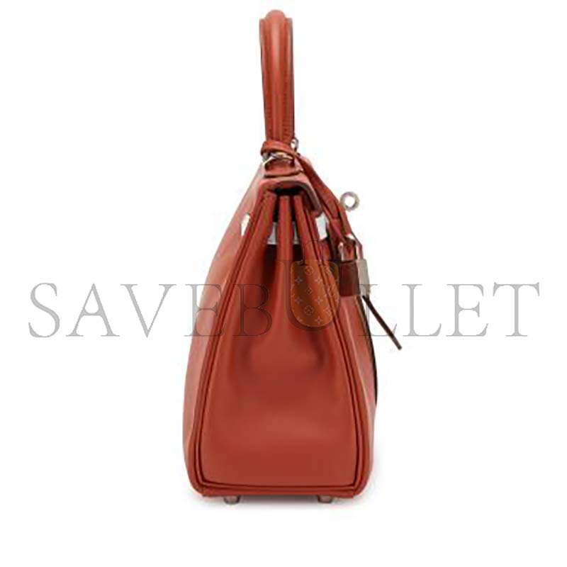 H**mes master limited edition cuivre, nata, bleu brume, chai and lime swift colormatic kelly 25 retourne palladium hardware (25*17*7cm)